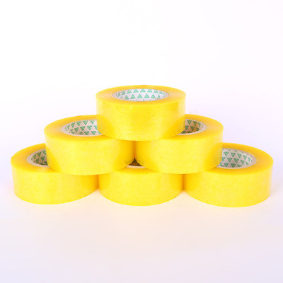 大量宽胶纸批发透明胶带大卷整箱封箱胶带胶布黄快递打包胶4860（