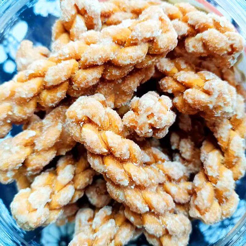 杭州特色小吃汤七谷镇酥皮传统手工鼓府酥皮糖霜甜扭/咸扭