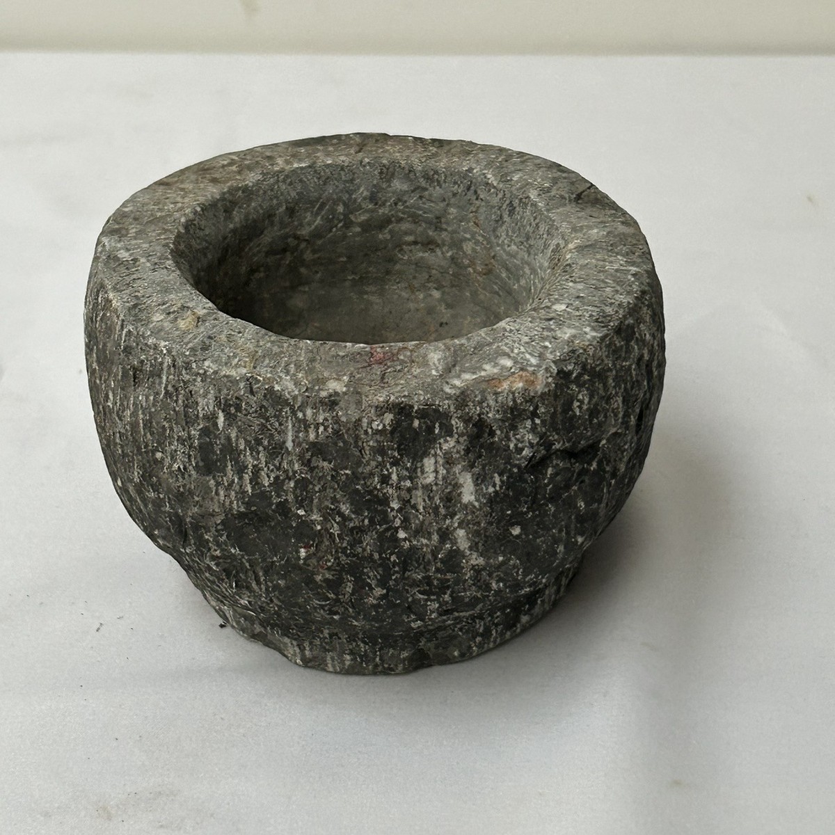 民俗怀旧老物件创意烟缸杂项臼花盆花架小石民宿小院装饰复古摆件