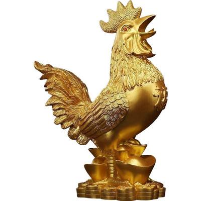 热销金鸡摆件 福字公鸡十二生肖鸡元宝鸡家居装饰工艺礼品2384