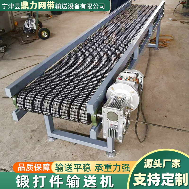 锻造链条传送机冲压件锻打件输送带双排多排滚子链传送带输送机