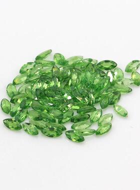 天然沙弗莱马眼翠绿贵重宝石镶嵌珠宝首饰配石绿色石榴石现货