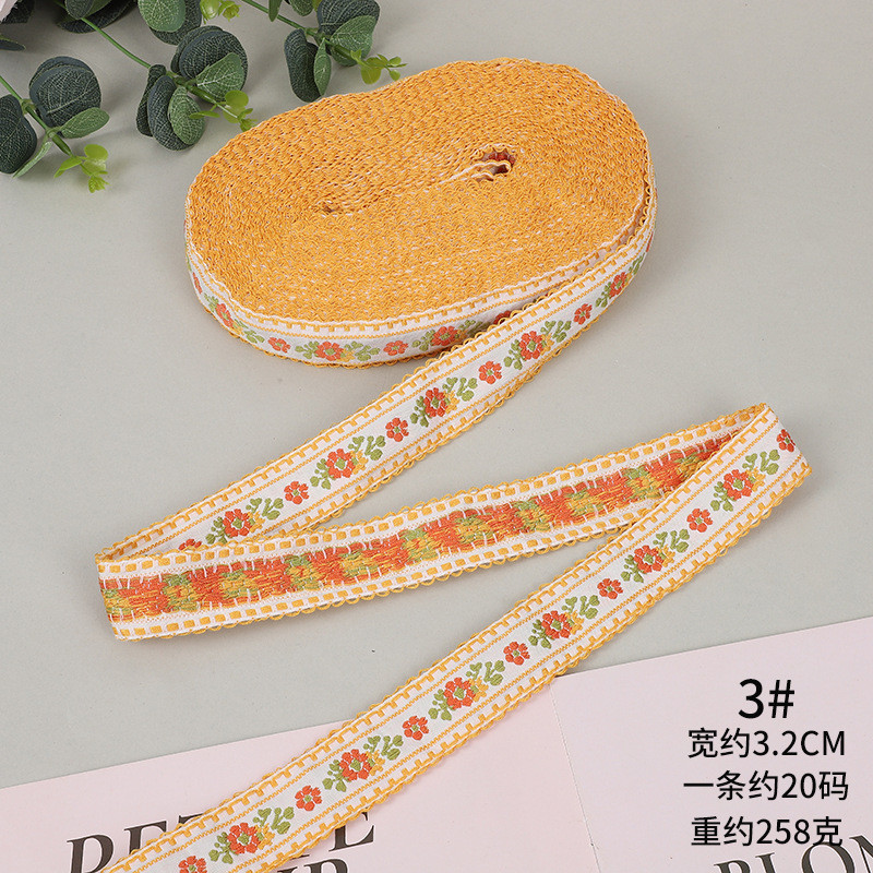 新款3.2cm儿童碎花织带涤纶印花花边家居装饰小服饰头饰配件辅料