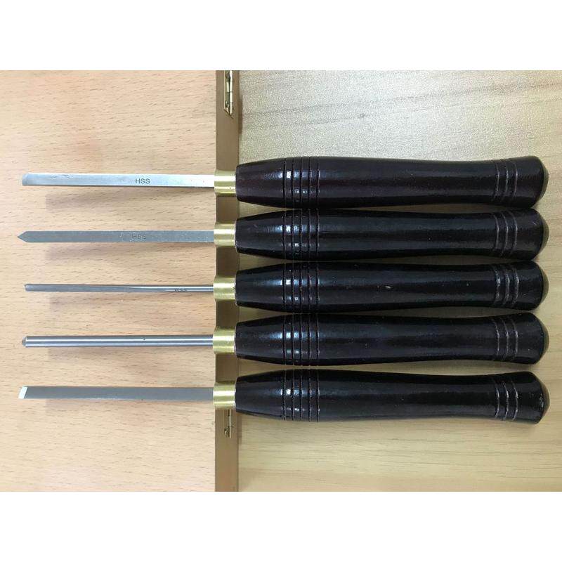 木工凿雕刻依贝工具迷你5件套木盒包装雕刻刀6542锋钢白钢车木刀