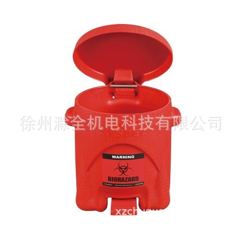 西斯贝尔WA8109200生化垃圾桶红色6加仑聚乙烯材质