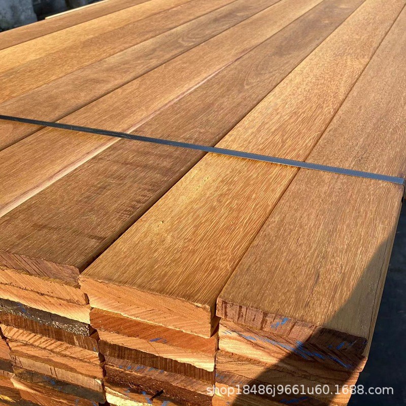 原木菠萝格防腐木地板户外防腐木板栅栏围栏墙板木方枕木印尼扣板