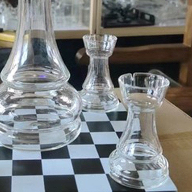 厂家批发象棋泡酒瓶造型醒酒器家用摆件盛酒瓶加厚玻璃泡酒瓶瓶子