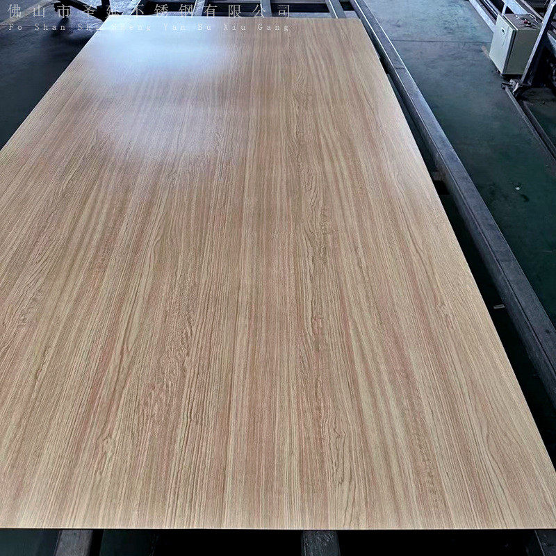 厂家供应304不锈钢木纹板加工热转印花纹不锈钢板金属现货装饰板
