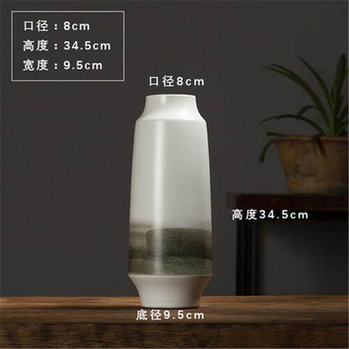 北欧陶瓷落地花瓶摆件客厅插花装饰景德镇艺术家居饰品电视柜摆设