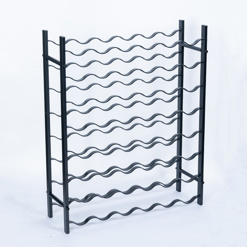 五层不锈钢红酒置物架客厅红酒架葡萄酒展示架现代轻奢简约酒架