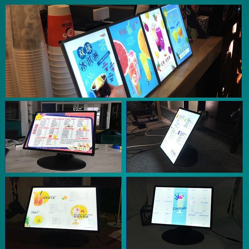 奶茶店发光菜单牌桌牌点餐展示面价目表点单广告牌台式吧台灯箱