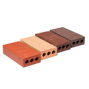 人行道烧结砖三孔空心挤压毛拉陶土砖地面公园真空抗压透水砖路面