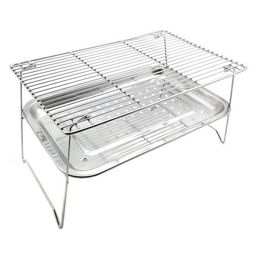 户外日用不锈钢烧烤批发带收纳包小巧儿童折叠烤炉架用的套装的