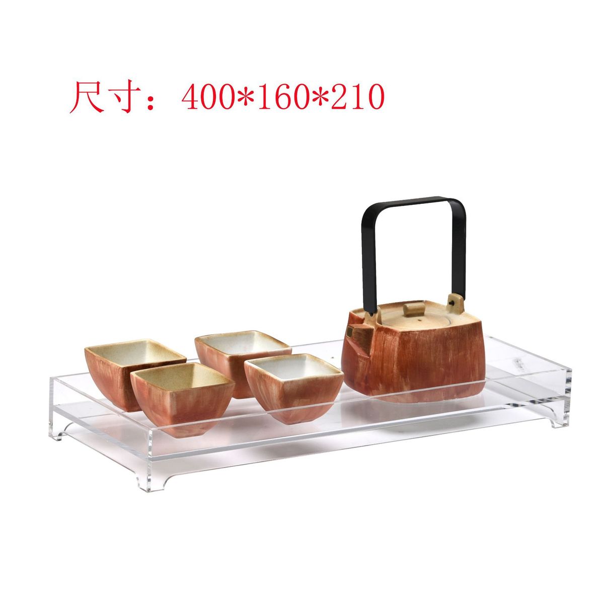 热销新中式风格树脂托盘太湖石摆件茶具雕塑软装装饰品创意桌面家