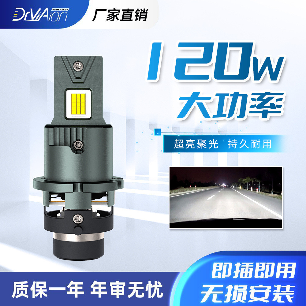 跨境热销D2S/D2R/D4S/D4R直插式高亮灯泡原车无损安装