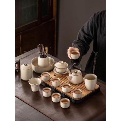 Ceramic cups Tea set Kung Fu tea White porcelain Set Chinese