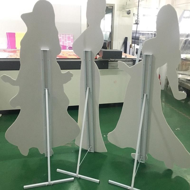 人形防风人像架加粗支架h型广告方管人形立牌立人支架子