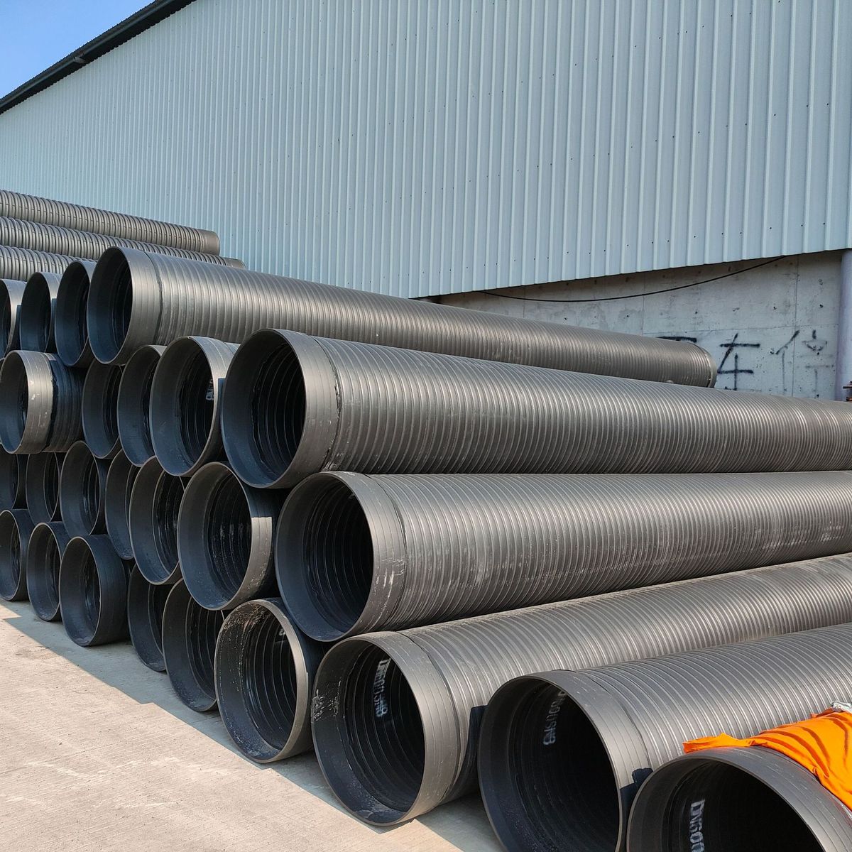 雨水中空壁缠绕排水管建筑工程hdpe排污排水管工厂定制