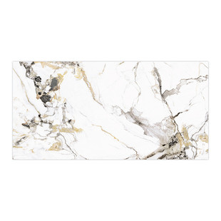 加工订做定制岩板客厅电视悬空背景墙通体白色大理石瓷砖连纹大板