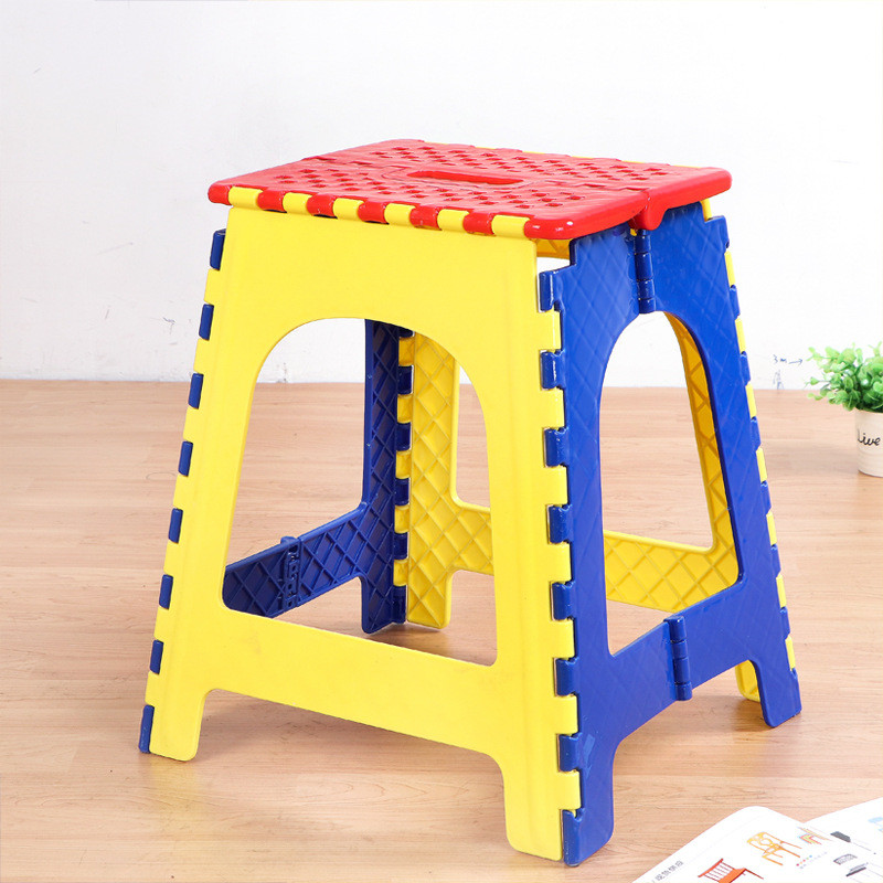 大号加厚折叠凳餐桌椅45高塑料公分凳子成人家用便携式创意板凳