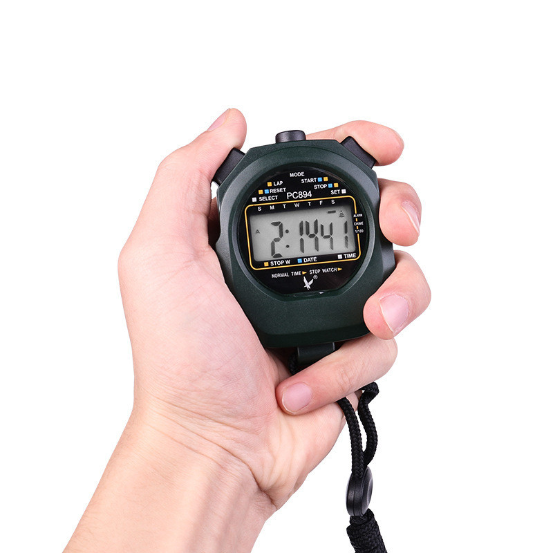 天福多功能秒表pc894计时器单排两道专业运动比赛跑步田径训练表