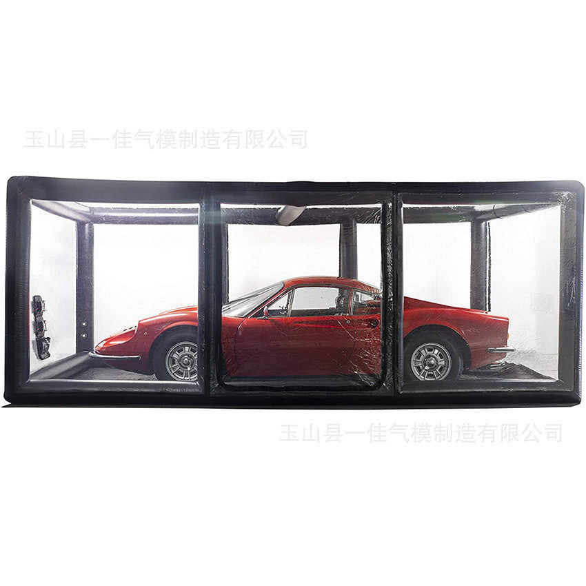 户外防晒防雨汽车遮阳车罩充气停车帐篷移动车库carcover厂家