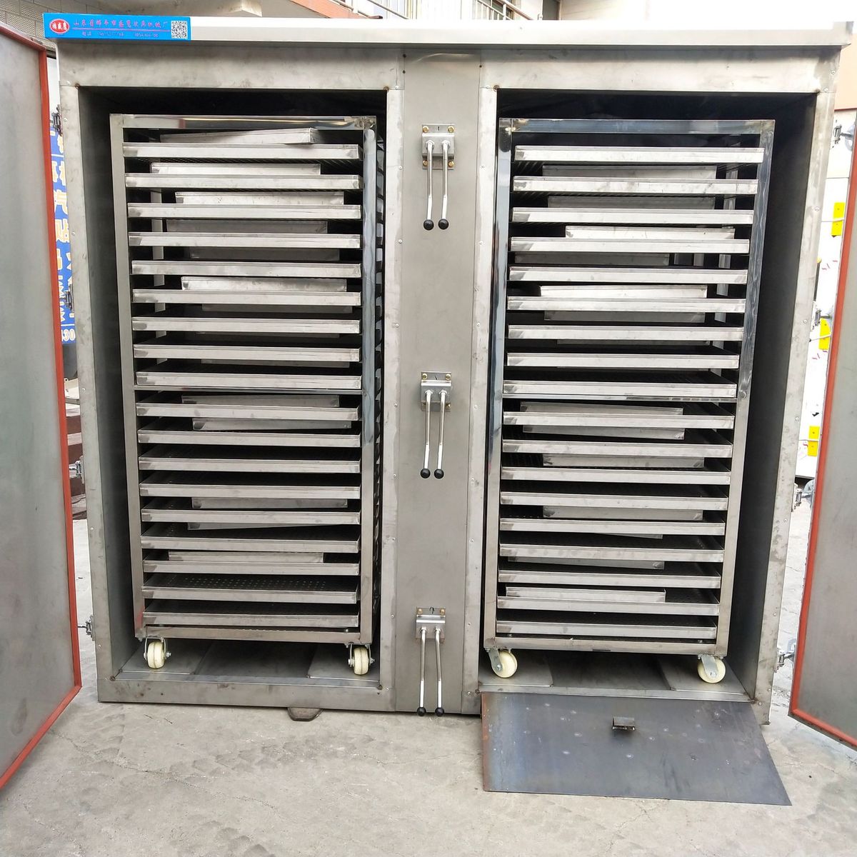 销售50*70蒸蒸箱双门推车醒蒸一体蒸房商用蒸汽双门房厂家