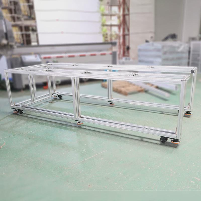 厂家供应铝型材车间物料架货架工业铝合金框架流水线仓库货架