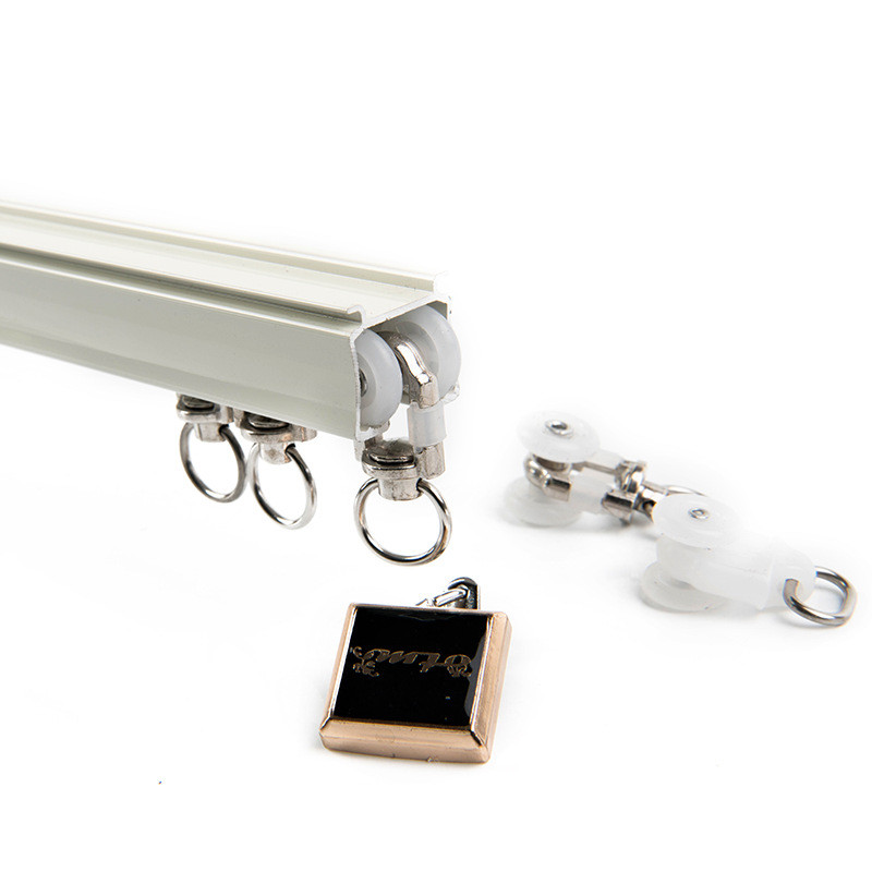 od59批发北京窗帘轨道滑轨上门安装电动轨道阳台轨道静音窗帘杆侧