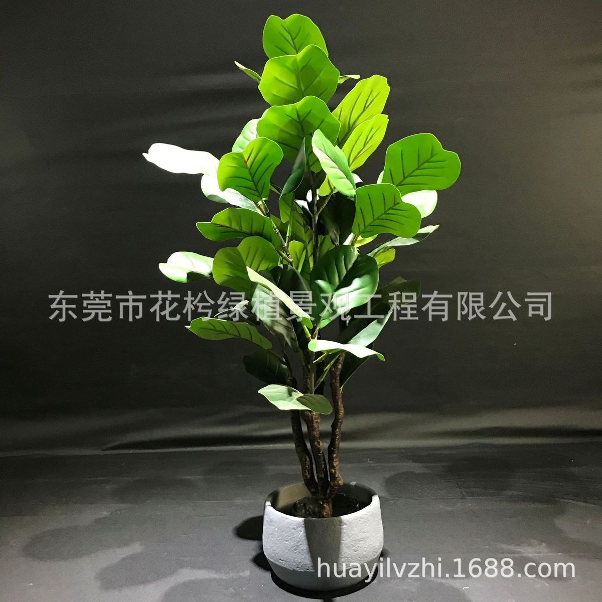 仿真植物盆栽琴叶榕仿真北欧家居办公室客厅绿植摆件批发厂家