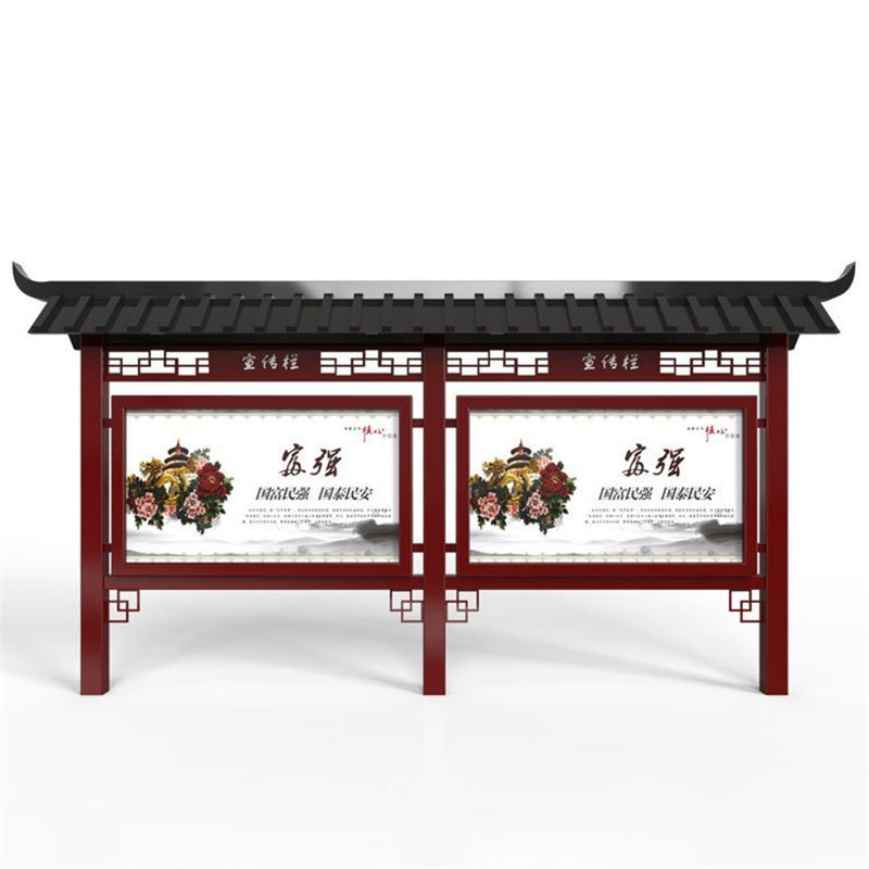 户外宣传栏不锈钢广告栏社区公告栏广告牌校园街道橱窗小区宣传栏