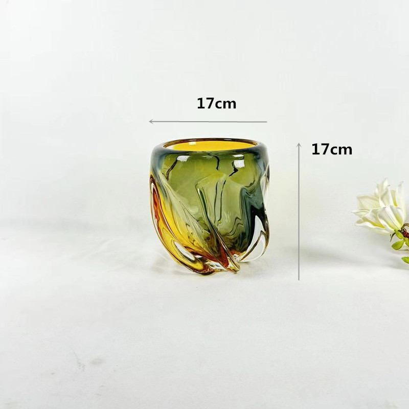 北欧摆件轻奢摆件创意琉璃艺术花瓶软装玻璃花瓶花器装饰品批发推