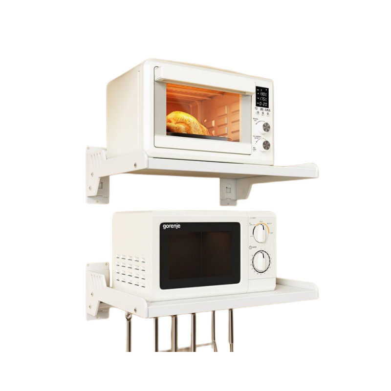 厨房置物架免打孔壁挂式浮放烤箱架子挂墙上微波炉收纳挂架浮用,厨房/烹饪用具,微波炉置物架,淘宝优惠券,粉丝福利购,淘宝优惠卷