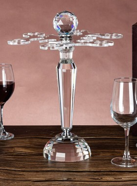 水晶玻璃红酒杯套装家用创意欧式轻奢高脚杯大号葡萄酒酒具醒酒器