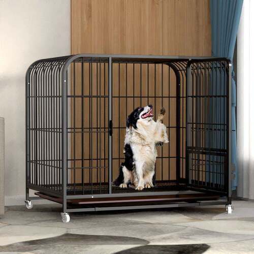 狗狗中小型犬泰迪室内带厕所家用猫笼兔笼加粗狗笼子别墅宠物罗加