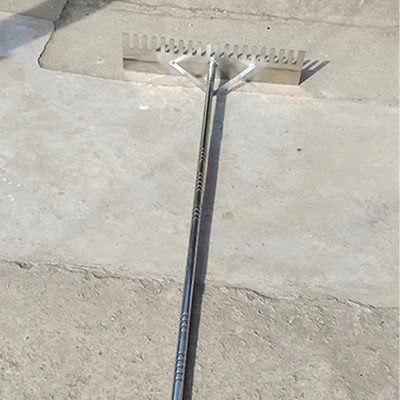 田径跳远沙坑平沙器不锈钢有齿器耙板无齿平沙板扒沙平沙两用沙耙