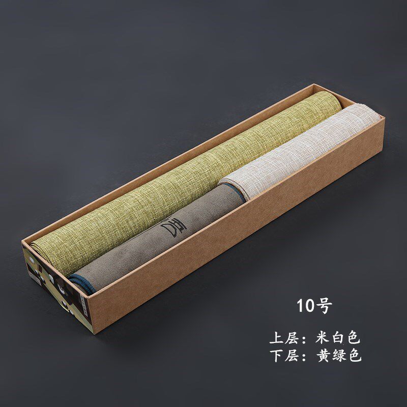 x6ro批发桌旗套装麻纹防水茶席中式禅意酒店茶台干茶旗布艺垫泡茶