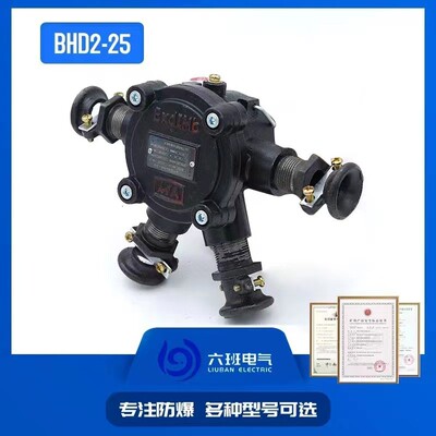 矿用隔爆型低压电缆接线盒BHD2-25/660(380）系列接线盒铸铁材质