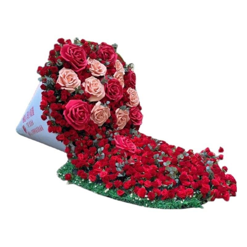 巨型捧花网红景观打卡拍照道具户外景区摆件美陈节日活动仿真装饰,鲜花速递/花卉仿真/绿植园艺,多肉植物,淘宝优惠券,粉丝福利购,淘宝优惠卷