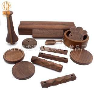 定制北美黑胡桃木底座加工木制品黑胡桃胡桃木cnc雕刻黑胡桃木棒