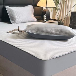 5nqj床笠单件凉感冰丝2024新款夏季席梦思床垫保护套罩床单凉席三