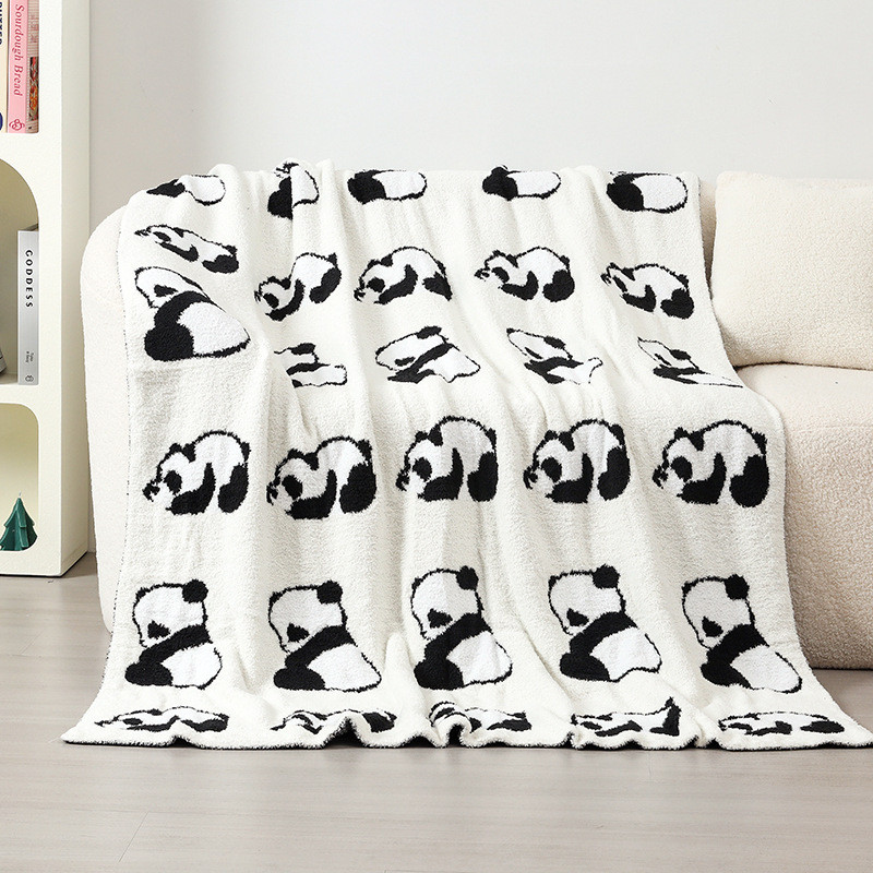 午休北欧毛绒盖毯办公室复古沙发空调小毯子高级感轻奢床尾毯