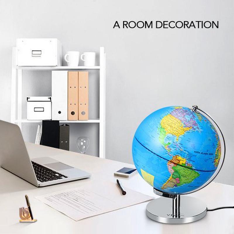 外贸出口电商23cm纯英文政区星座地球仪