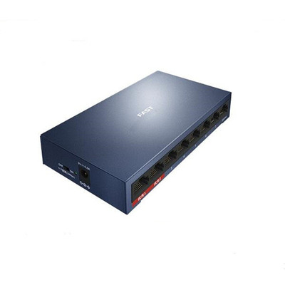 FAST迅捷FCS1508D全千兆8口铁壳安防监控专用交换机可挂墙260米