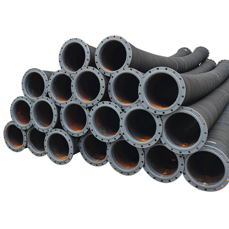 胶体结构稳定高压法兰橡胶海水泥浆管大口径吸排钢丝工程用胶管