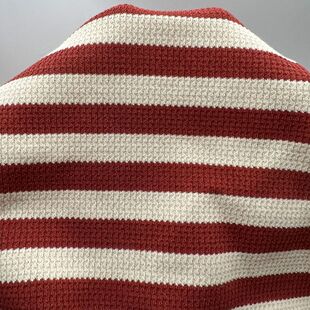 现货全棉华夫格条纹面料条纹针织家居服布料色织横条华夫格面料