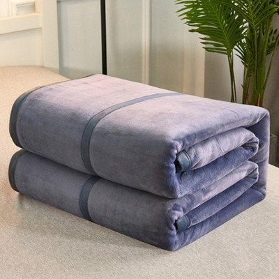 ri0t抗静电冬季法兰绒毛毯单双人加厚珊瑚毛绒毯子加绒学生盖毯床