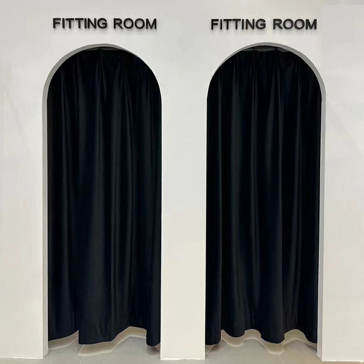 免打孔家用卧室挡风空调客厅试衣间门帘绒厨房隔断厕所定制布艺帘