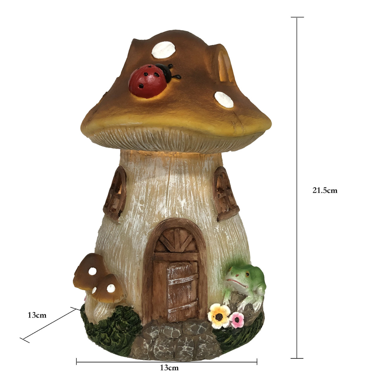 卡通蘑菇房花园摆件阳台太阳能装饰灯庭院户外圣诞造景防水小夜灯