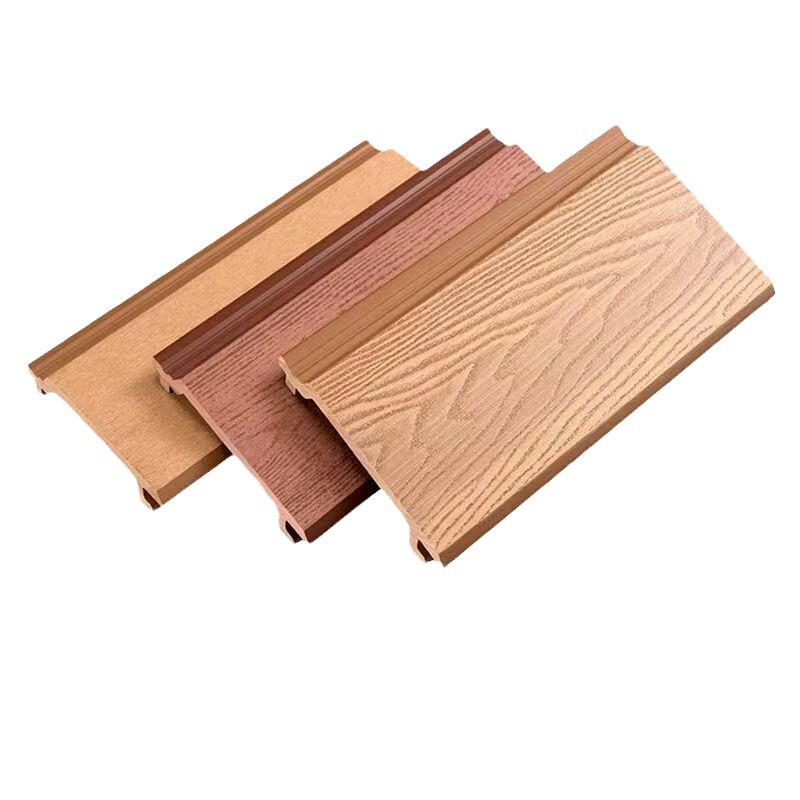 木屋木塑墙板防水防晒防腐外墙挂板景观园林栈道围栏户外外墙装饰